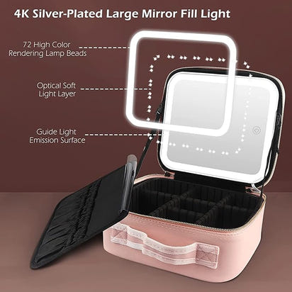 Oveyna™ Light up Make-up Case Organiser